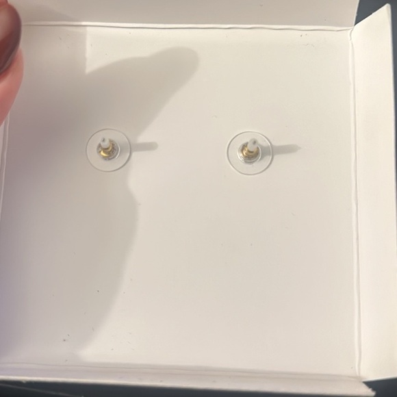 Disney x Baublebar Minnie Mouse Stud Earrings Gold Tone Crystal Accents Gift - Picture 4 of 4